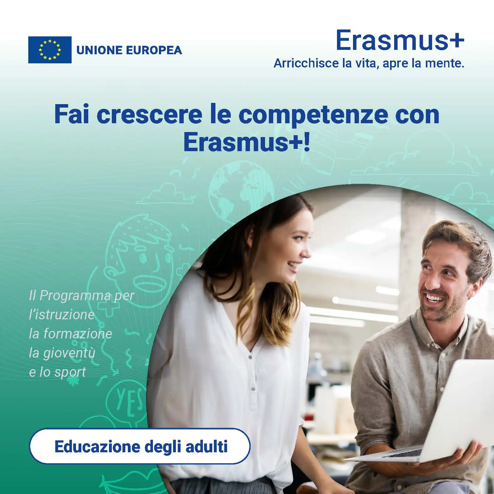 Brochure Erasmus plus pagina 1